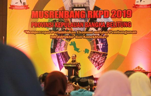 Buka Musrenbang, Gubernur Kep. Babel Paparkan Lima Prioritas Tahun 2019