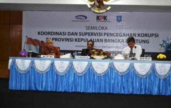 KPK Gelar Semiloka Koordinasi dan Supervisi Pencegahan Korupsi di Babel
