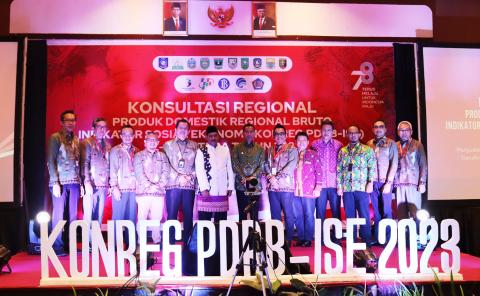  Pj Gubernur Suganda Buka Konreg PDRB-ISE se-Sumatera Tahun 2023