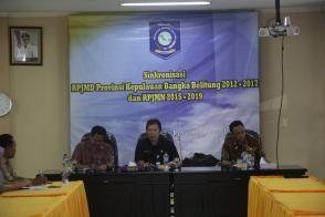 Sinkronisasi RPJMD Prov. Kep. Bangka Belitung Tahun 2012 - 2017 dan RPJMN Tahun 2015-2019
